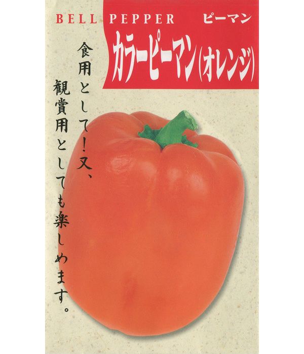 一代交配 カラーピーマン（オレンジ）（パプリカの種）|固定種 在来種