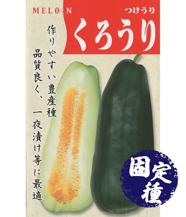 ねこのくろうり くろうり(漬瓜の種）【固定種】|固定種 在来種に強い 野菜のタネ専門