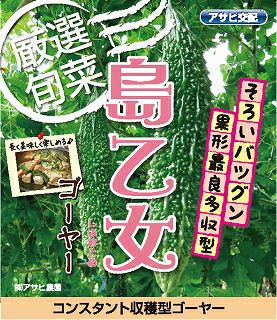 アサヒ交配 島乙女ゴーヤ（ニガウリの種）|固定種 在来種に強い 野菜の