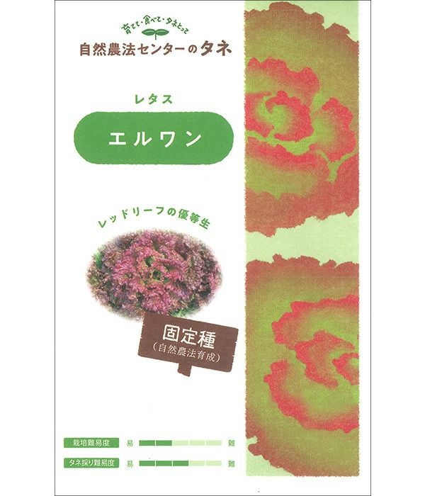 有機種子 エルワン（リーフレタスの種）【国内産・無消毒種子】|固定種